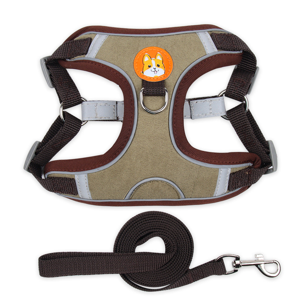 Dog Harness Cat Harness Reflective Dogs Leashs Soft Mesh Chest Strap - Just4U2020