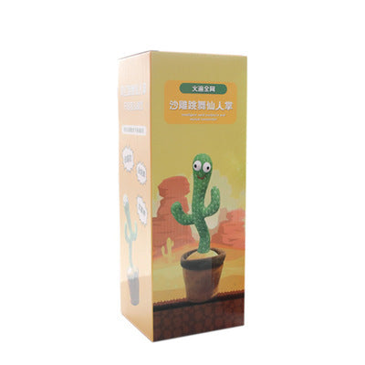 Dancing Cactus Enchanting Flower Electric Plush Toy Twisting Music Song - Just4U2020