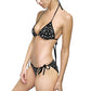Women's Bikini Swimsuit (Black with White spots) - Just4U2020