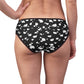 Women's Briefs (Black with White spots) - Just4U2020