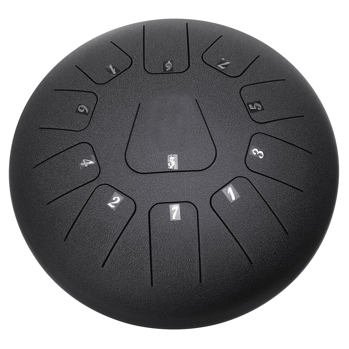 12 Inch 11 Note D Tone Steel Tongue Percussion Drum Handpan Instrument with Drum Mallets and Bag - Just4U2020