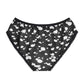 Women's Briefs (Black with White spots) - Just4U2020