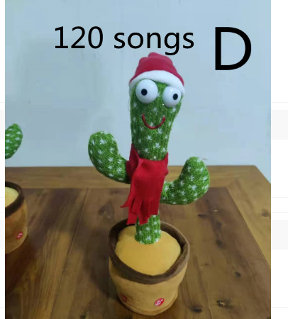 Dancing Cactus Enchanting Flower Electric Plush Toy Twisting Music Song - Just4U2020